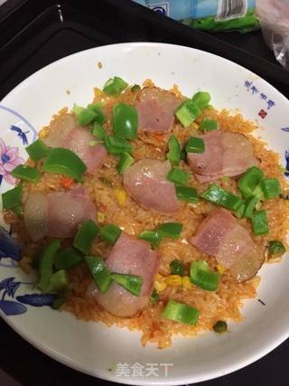 双层青椒培根焗饭的做法步骤:4