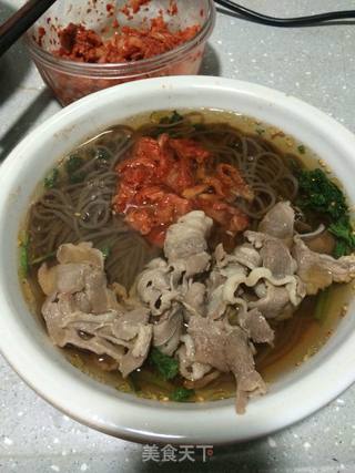 羊肉片热汤冷面的做法步骤:5