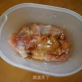 炸鸡排配咖喱饭的做法步骤:3