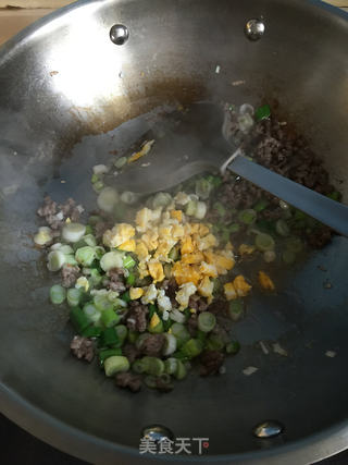 肉末菠菜的做法步骤:7