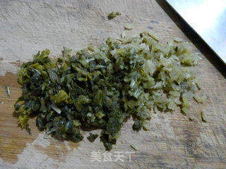 雪菜鸡蛋夹馍的做法步骤：2