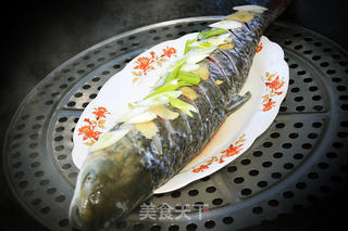 葱油清蒸鱼的做法步骤:6