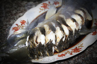 葱油清蒸鱼的做法步骤:7
