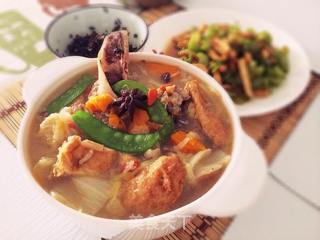 大白菜豆腐炖大骨的做法步骤:12