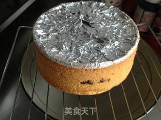 六寸黑加仑戚风蛋糕的做法步骤:9