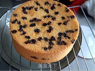 六寸黑加仑戚风蛋糕的做法步骤:10