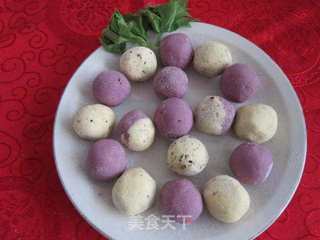 花生芝麻馅汤圆的做法步骤:8
