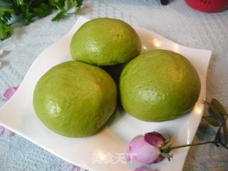 翡翠酱肉包的做法步骤:13