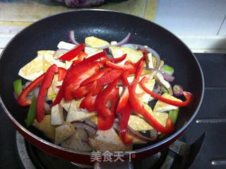 回锅豆腐的做法步骤:7