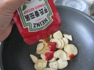 茄汁杏鲍菇的做法步骤:6