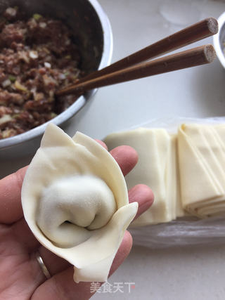 牛肉大葱馄饨的做法步骤:6