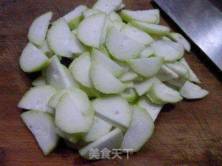 双鲜雪菜炒夜开花的做法步骤:3