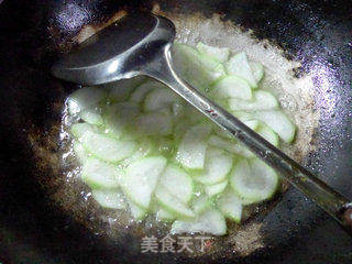 双鲜雪菜炒夜开花的做法步骤:7
