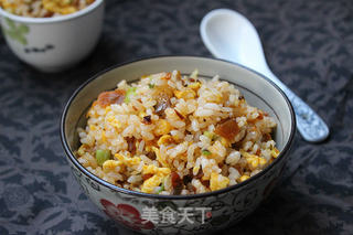 简单一碗饭,滋味不简单——榨菜蛋炒饭的做法步骤:12