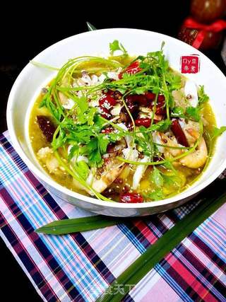 水煮海鲜肉片的做法步骤:16