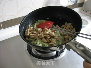 抹茶花生牛轧糖的做法步骤:7
