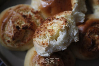 椰蓉面包卷(烤箱烤面包卷的方法)的做法步骤:13