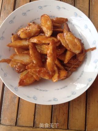 改良省油版拔丝山药的做法步骤:6