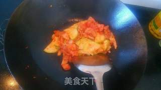 泡菜炖豆腐的做法步骤：3