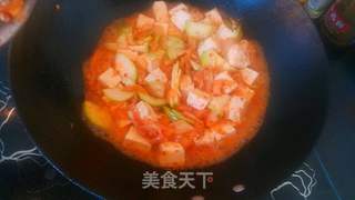 泡菜炖豆腐的做法步骤:4