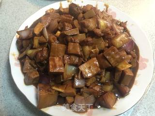 笋丁豆干肉酱的做法步骤:6