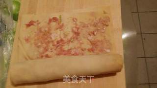 家庭版豆皮肉卷的做法步骤:6