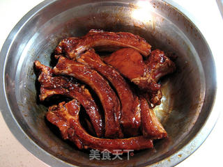 空气炸锅烤蜜汁肋排的做法步骤:4