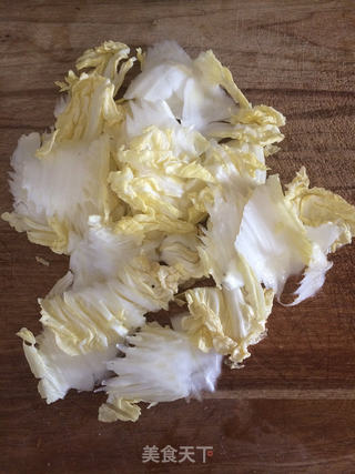 白菜木耳炒肉片的做法步骤:2