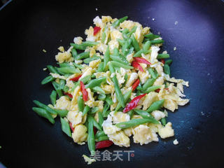 四季豆炒鸡蛋的做法步骤:6