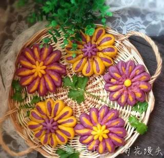 菊花馒头的做法步骤:15