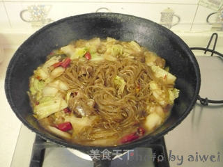白菜猪肉炖粉条的做法步骤:10