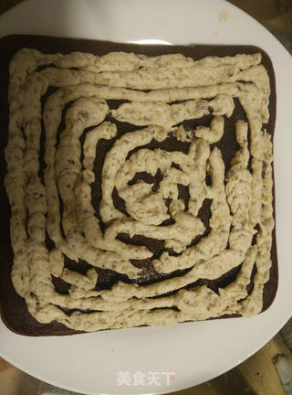 巧克力栗子蛋糕的做法步骤:15