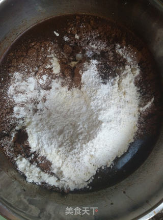 巧克力栗子蛋糕的做法步骤:5