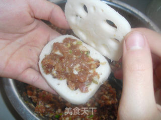 炸藕合的做法步骤:4