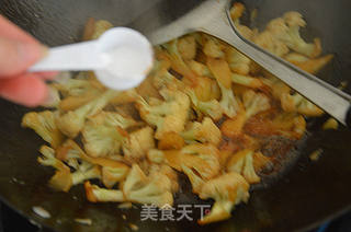 花菜炒肉的做法步骤:10