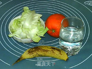 白菜橙子香蕉饮的做法步骤：1