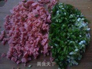 香葱火腿面包的做法步骤:3