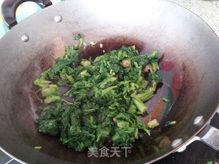 菠菜滑蛋的做法步骤:7