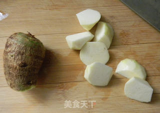香芋蒸鸡腿的做法步骤:5