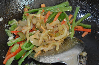 双椒瘦肉榨菜的做法步骤:10