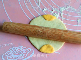 走进春天回忆妈妈的味道——双色荠菜锅贴的做法步骤：7