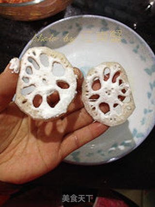 煎烧莲藕盒的做法步骤:5