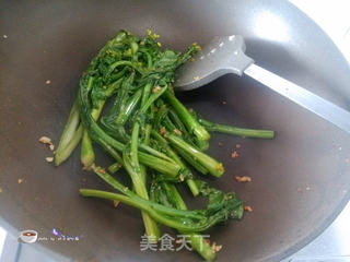 清肠爽口蒜蓉菜心的做法步骤:7