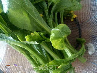 清肠爽口蒜蓉菜心的做法步骤:2