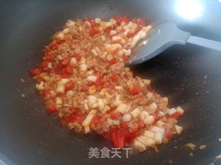 海鲜菇肉末豆腐的做法步骤:9