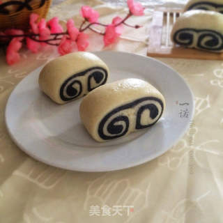 双色如意馒头的做法步骤:16
