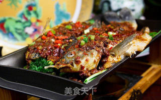 电烤箱食谱之烤鲫鱼的做法步骤:8