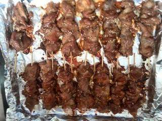 烤箱鸡肉串的做法步骤:10