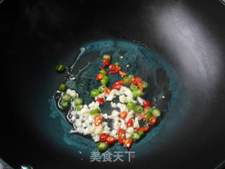 萝卜干炒豌豆的做法步骤：6
