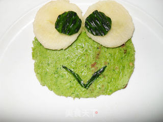 大眼蛙菜汁饼的做法步骤:13